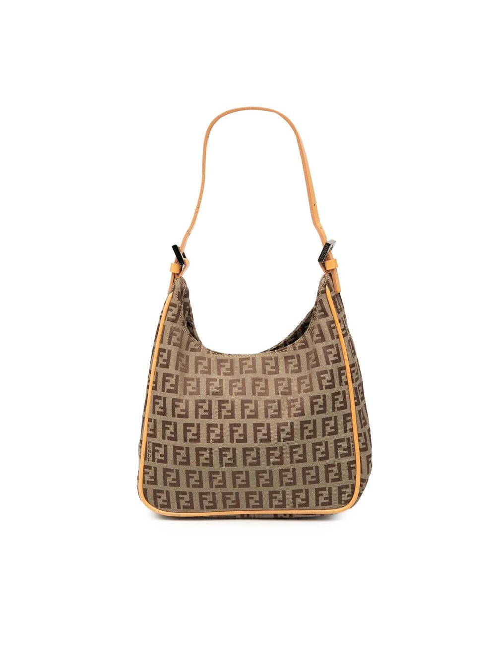 Fendi Zucchino Canvas Shoulder Bag Pre- #364976F46B